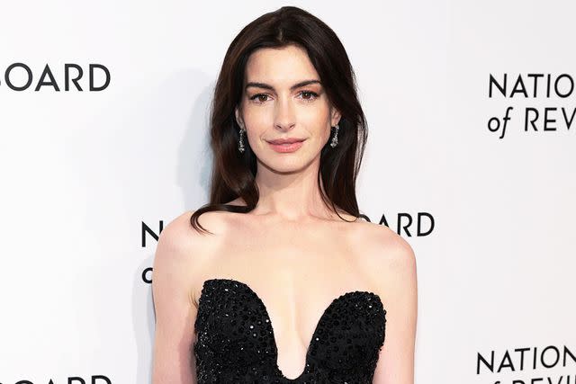 <p>Dimitrios Kambouris/Getty</p> Anne Hathaway