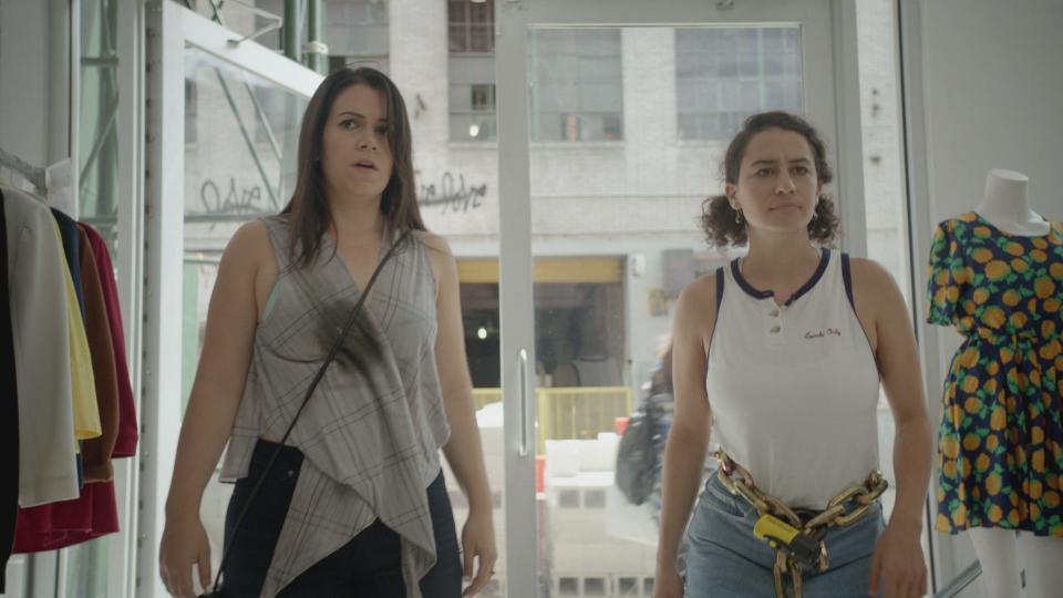 Abbi Jacobson, left, and Ilana Glazer played heightened versions of themselves in "Broad City."