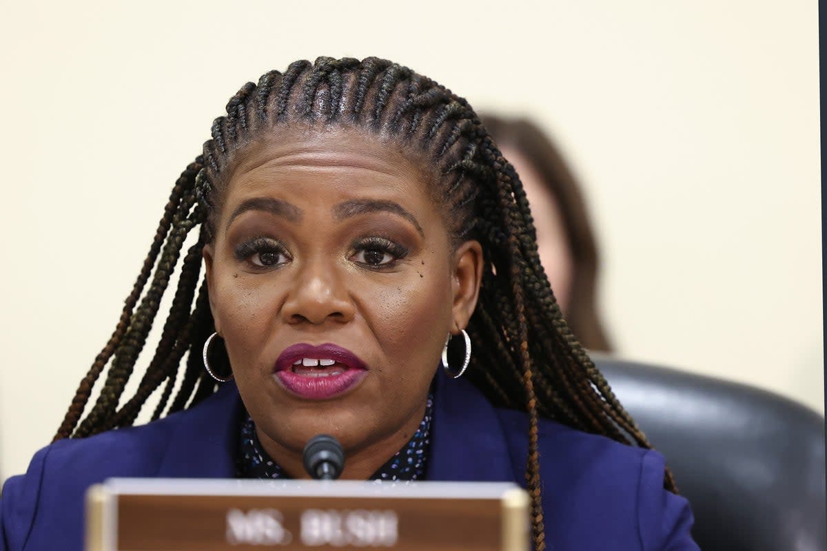 Rep. Cori Bush (D-MO) describes receiving an abortion as a teenager in new campaign ad  ((Photo by Jemal Countess/Getty Images for Court Accountability))