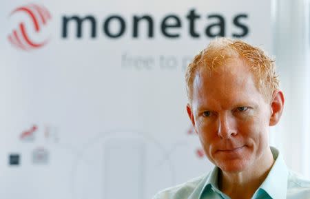 Johann Gevers, founder and CEO of Monetas, attends an interview with Reuters in Zug, Switzerland, August 30, 2016. REUTERS/Arnd Wiegmann