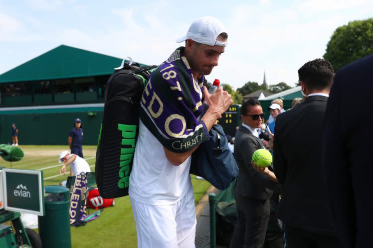 John Isner makes another early exit from Wimbledon. (Getty)