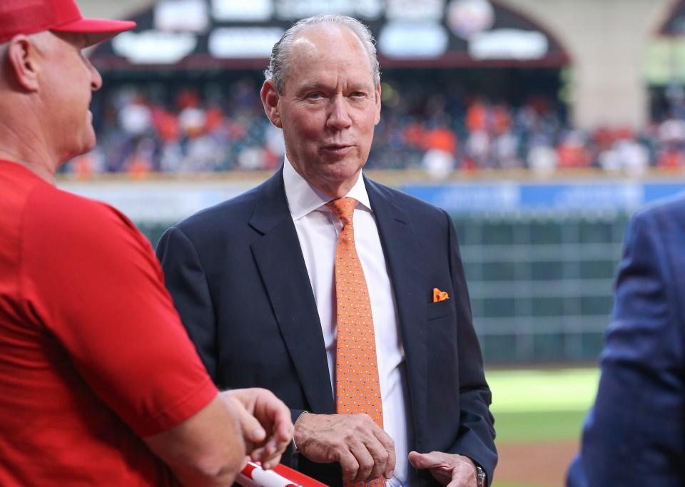 Astros owner Jim Crane at Minute Maid Park before a game in April.