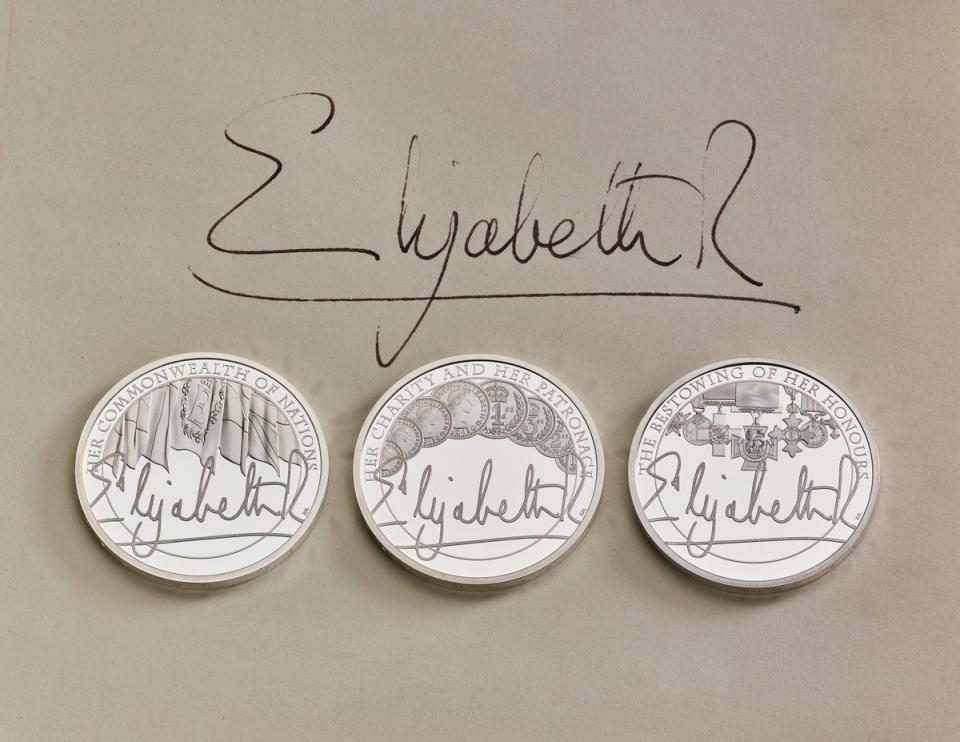 The Queen’s signature will be replaced by King Charles III’s (PA/Royal Mint)