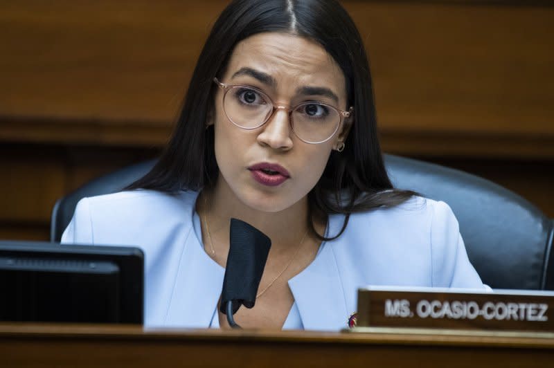 Rep. Alexandria Ocasio-Cortez, D-N.Y. (pictured 2020), filed articles of impeachment Wednesday against Supreme Court Justices Clarence Thomas and Samuel Alito for creating what she called an "unchecked corruption crisis on the Supreme Court." File Pool Photo by Tom Williams/UPI