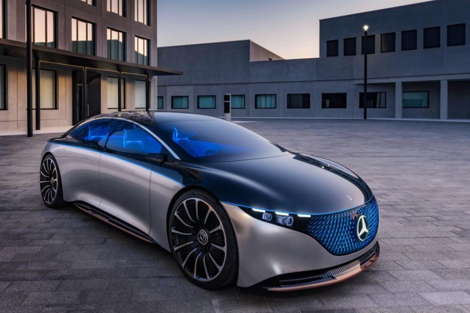 The Mercedes-Benz Vision EQS show car was introduced in 2019. It provided a preview for what the 2022 Mercedes-Benz EQS electric sedan will look like.