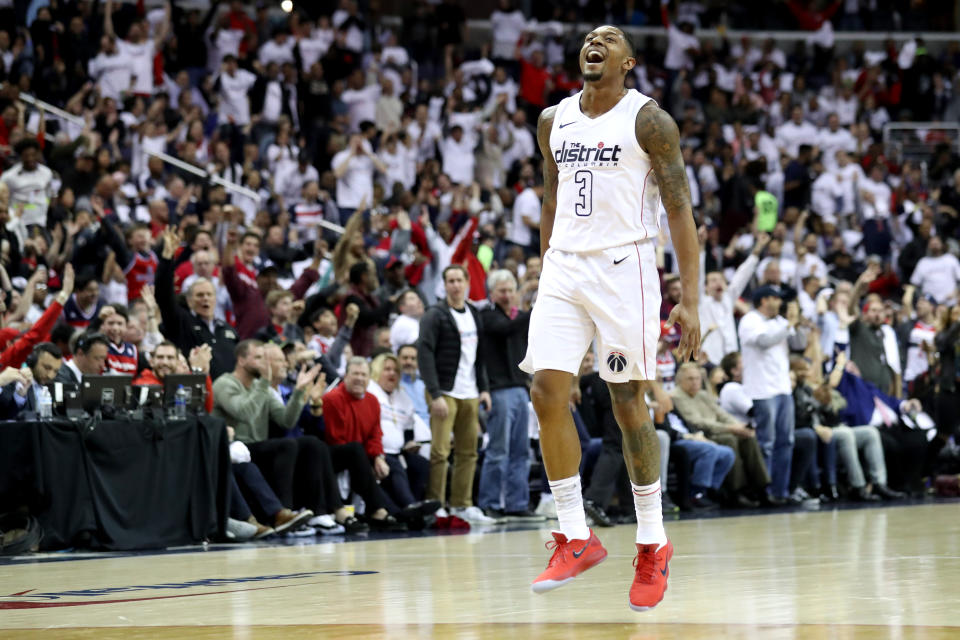 Bradley Beal and the Wizards bounced back from two losses in Toronto to get on the board back in D.C. on Friday. (Getty)