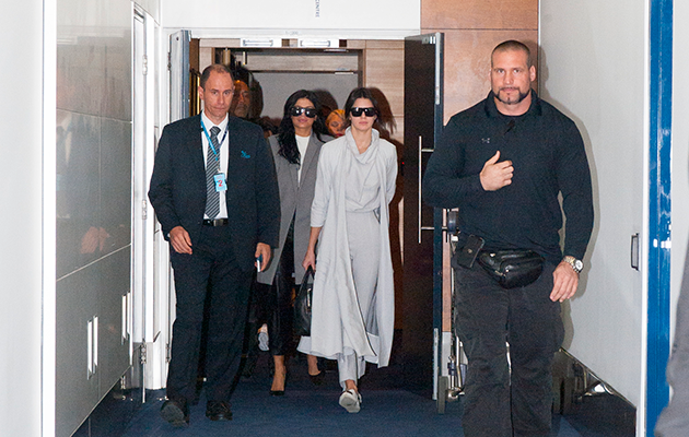 Kendall Jenner arrives at Sydney International airport to fly out after  JUST 24 HOURS in the country