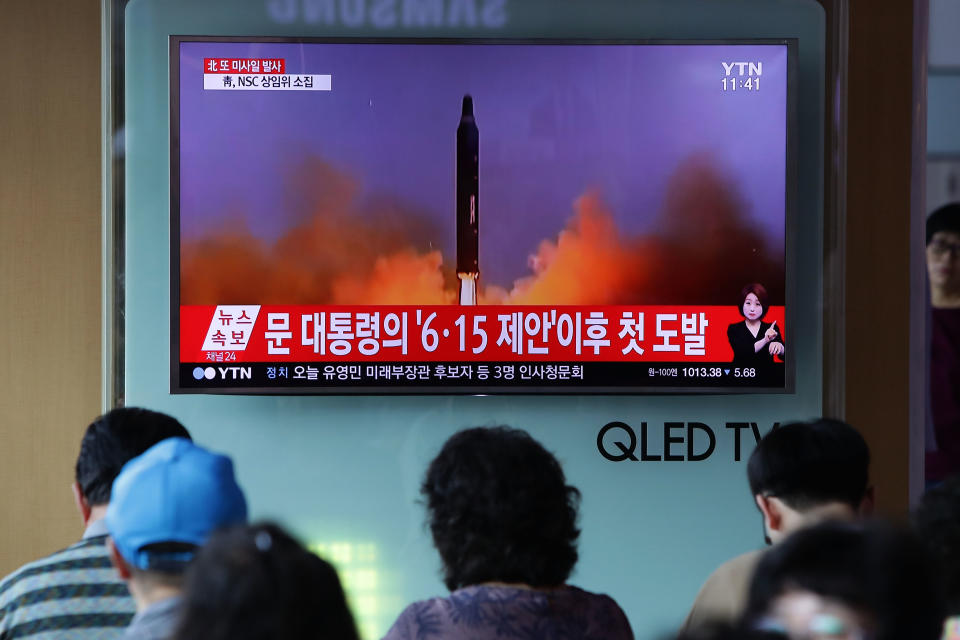 <p>An Airline Crew Says It Saw North Korea’s Latest Missile Test During a Commercial Flight </p>