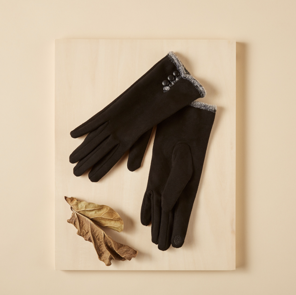 Faux Suede Gloves (Photo via Northern Reflections)