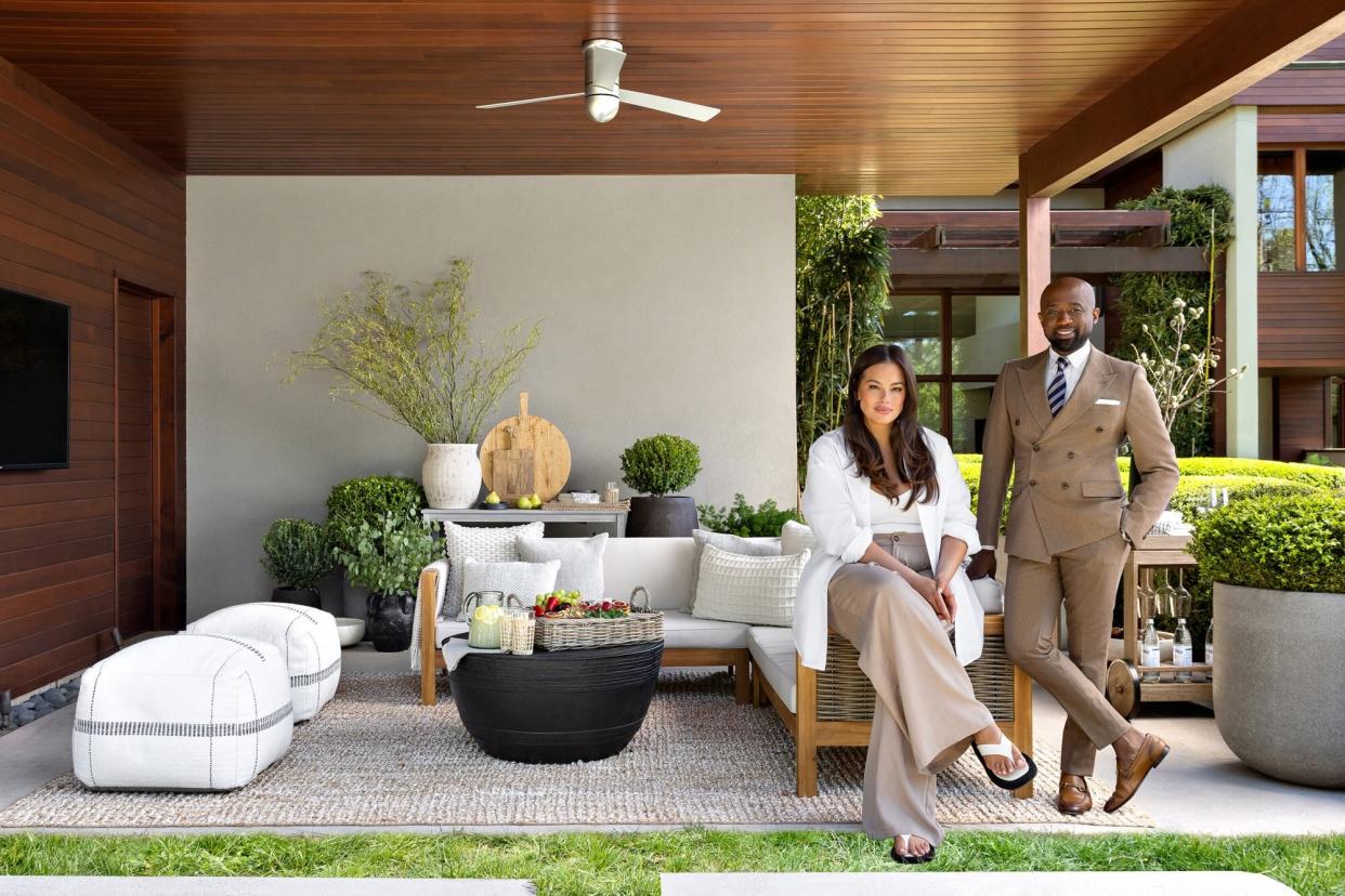 Ashley Graham Teams Up with Affirm and Designer Mikel Welch for Her Backyard Makeover. Photo credit to Affirm/Donna Dotan.