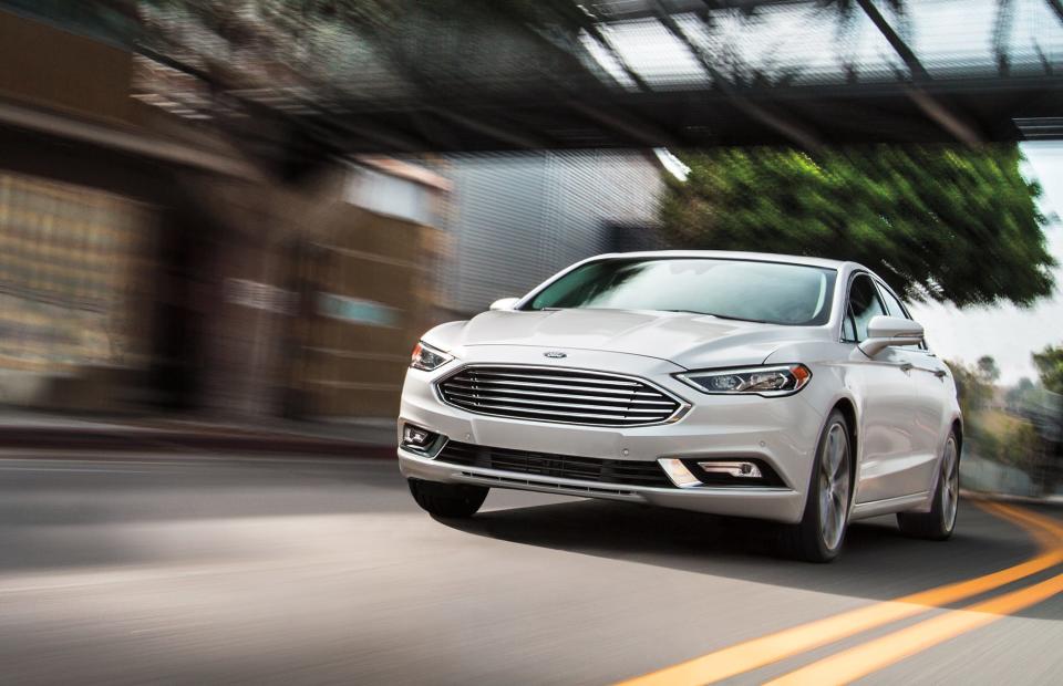 2020 ford fusion titanium white platinum metallic