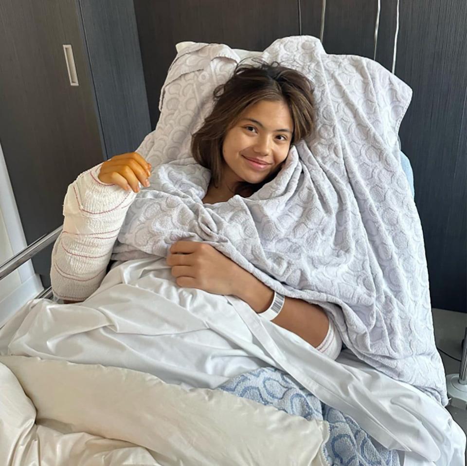 Emma Raducanu out of Wimbledon and the French Open after wrist surgery - Instagram/Emma Raducanu