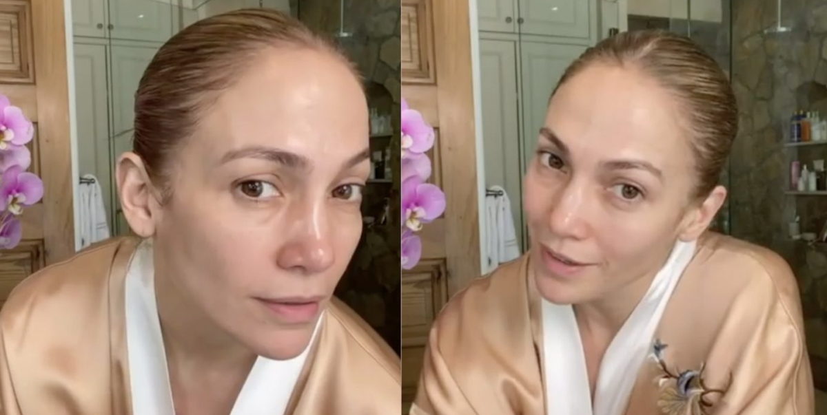 Jennifer Lopez Went Makeup-Free on Christmas With Her Family – StyleCaster