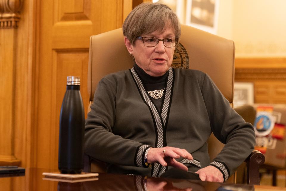 Gov. Laura Kelly sits down with The Capital-Journal for an end-of-year interview in December, where she said the goal of her Middle of the Road PAC is to break the Republican supermajorities in the Legislature.