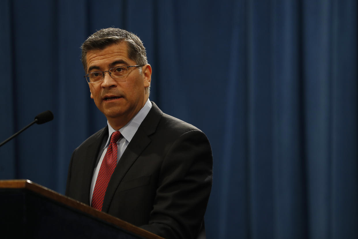 California Attorney General Xavier Becerra comes under criticism in the new motion filed by a defense attorney in the Orange County jailhouse informant case. (Photo: Stephen Lam via Getty Images)