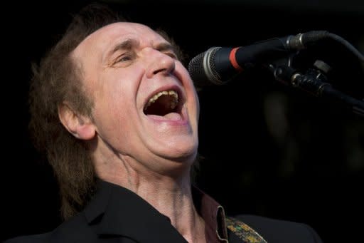 British musician Ray Davies, frontman of The Kinks, performs during the first day of the Hop Farm music festival in Paddock Wood, Kent in June 2012. The London Olympic Games closing ceremony will start with a 20-minute "day in the life of London", with the soundtrack ranging from classical English composer Edward Elgar to "Waterloo Sunset" by 1960s rockers The Kinks