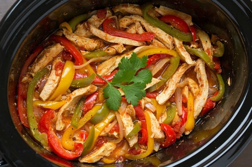 Slow-Cooker Chicken Fajitas from Cooking Classy
