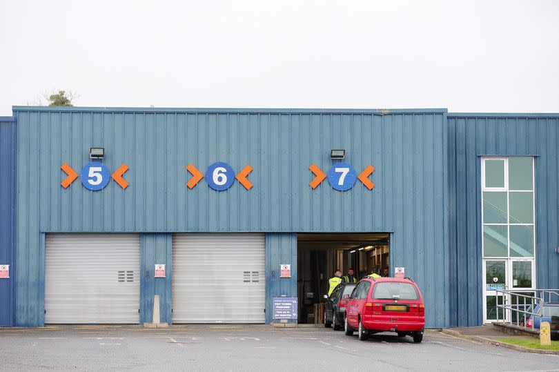 Stock image of an MOT centre, this one in Newtownards