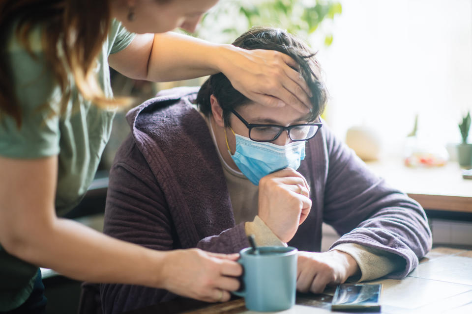 If your partner gets sick with COVID, don&rsquo;t assume you will automatically get infected or hope that you will so you will get it over with. With proper social distancing and sanitization, you can stay healthy. (Photo: ArtMarie via Getty Images)