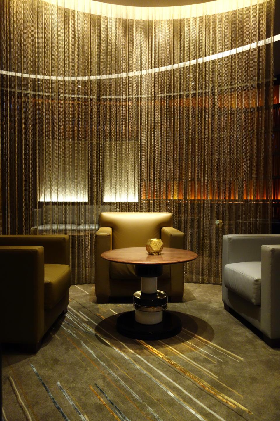 A bar at the Ritz-Carlton Wolfsburg, which Barnes redesigned in 2014.