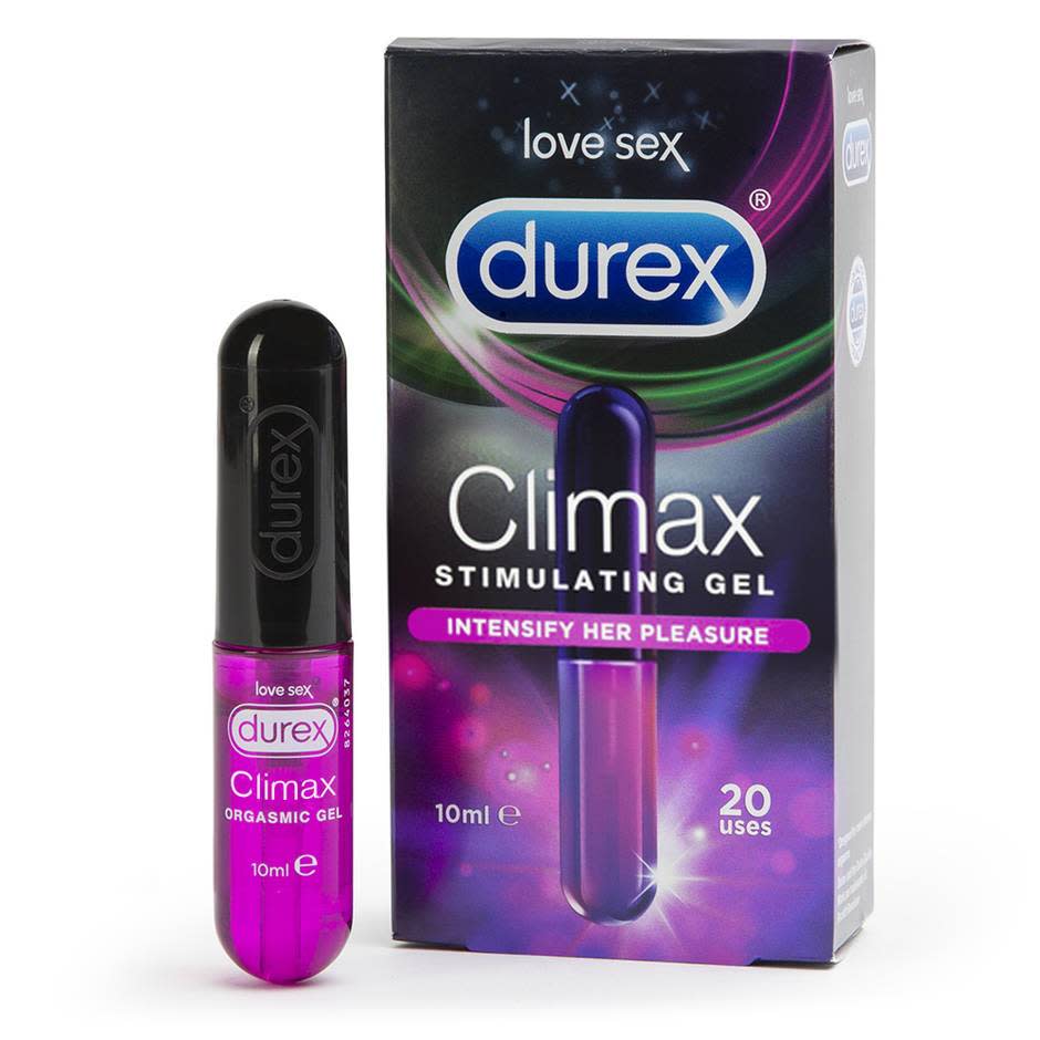 Durex Climax Stimulating Gel for Her 10ml, $24.95 from Lovehoney. Photo: Lovehoney.