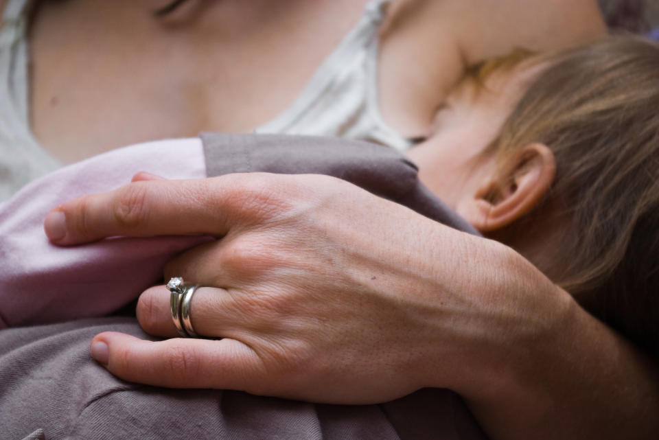 A mum has ignited a debate online about whether she should stop breastfeeding her three-year-old [Photo: Getty]