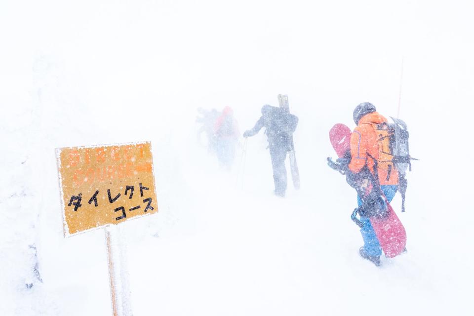 A ski resort in Japan