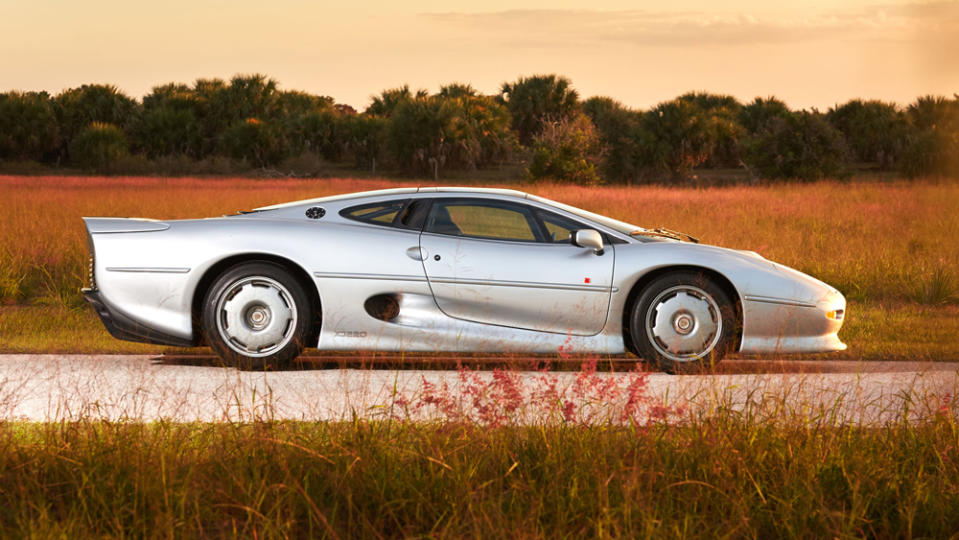 The 1993 Jaguar XJ220 being offered at the RM Sotheby’s Amelia Island auction on March 5. - Credit: Photo by Rafael Martin, courtesy of RM Sotheby's.