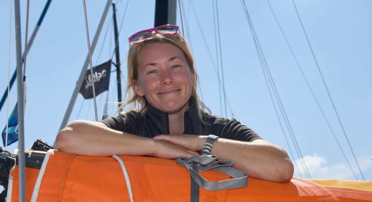 British sailor Susie Goodall. (Damien Meyer/AFP via Getty Images)