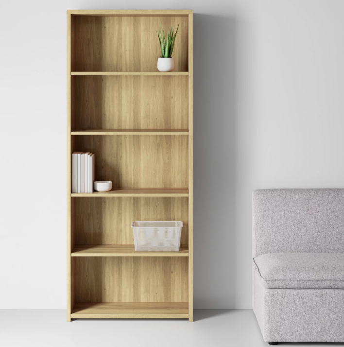 Made by Design Five-Shelf Bookcase. (Photo: Target)