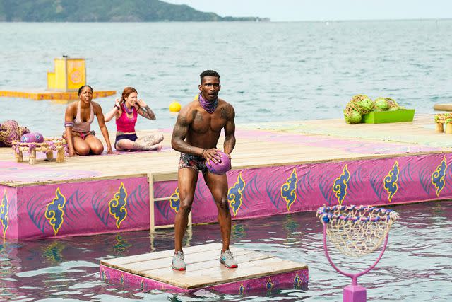 <p>Robert Voets/CBS</p> Tiffany Ervin, Kenzie Petty, and Q Burdette on 'Survivor 46'