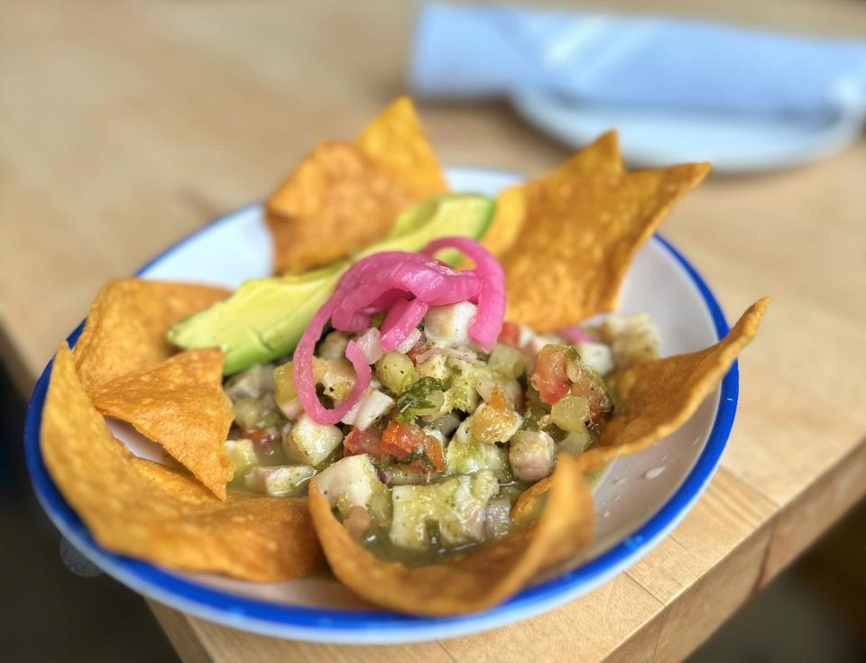 Put some crunch in your ceviche at Ma'Coco in East Austin.