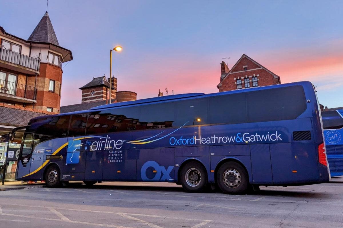 The airline buses are facing significant delays after an incident. <i>(Image: Oxford Bus Company)</i>
