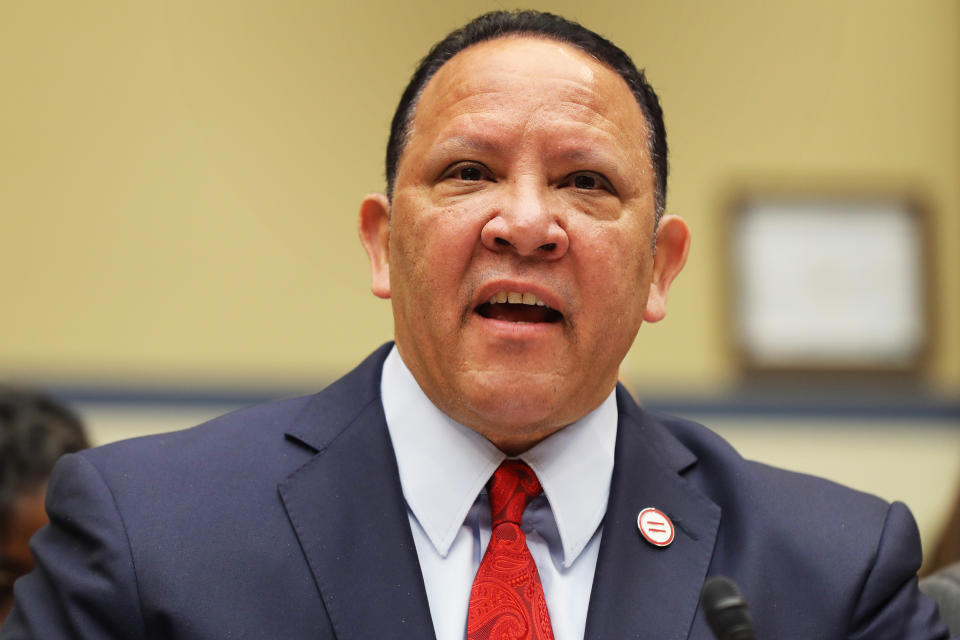 National Urban League chief executive Marc Morial testifies before the House Oversight and Reform Committee about the 2020 census on Jan. 9, 2020. (Chip Somodevilla / Getty Images file)