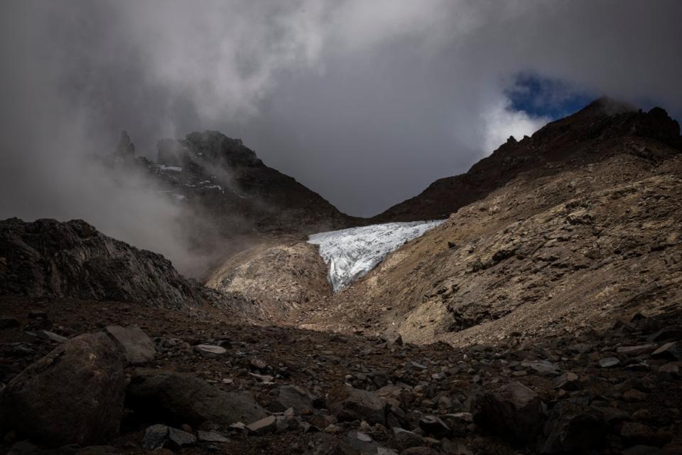 Mount Kenya is the second-largest mountain in Africa at over 17,000 feet, Mr Mwithi’s colleagues cite “slippery conditions” on the day (Getty Images)