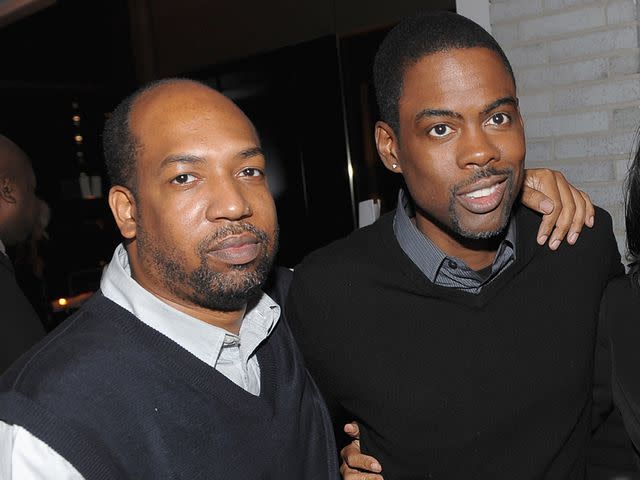 <p>Dimitrios Kambouris/WireImage</p> Brian Rock and Chris Rock at an afterparty in 2009.