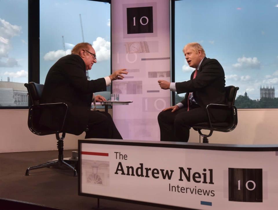 Neil has interviewed an array of political leaders over the course of his career (Jeff Overs/BBC/PA) (PA Media)