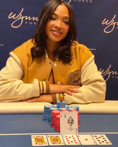 <p>Princess Love Instagram</p> Princess Love at a poker tournament at the WYNN in Las Vegas.