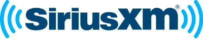 A blue rendering of the Sirius XM logo.