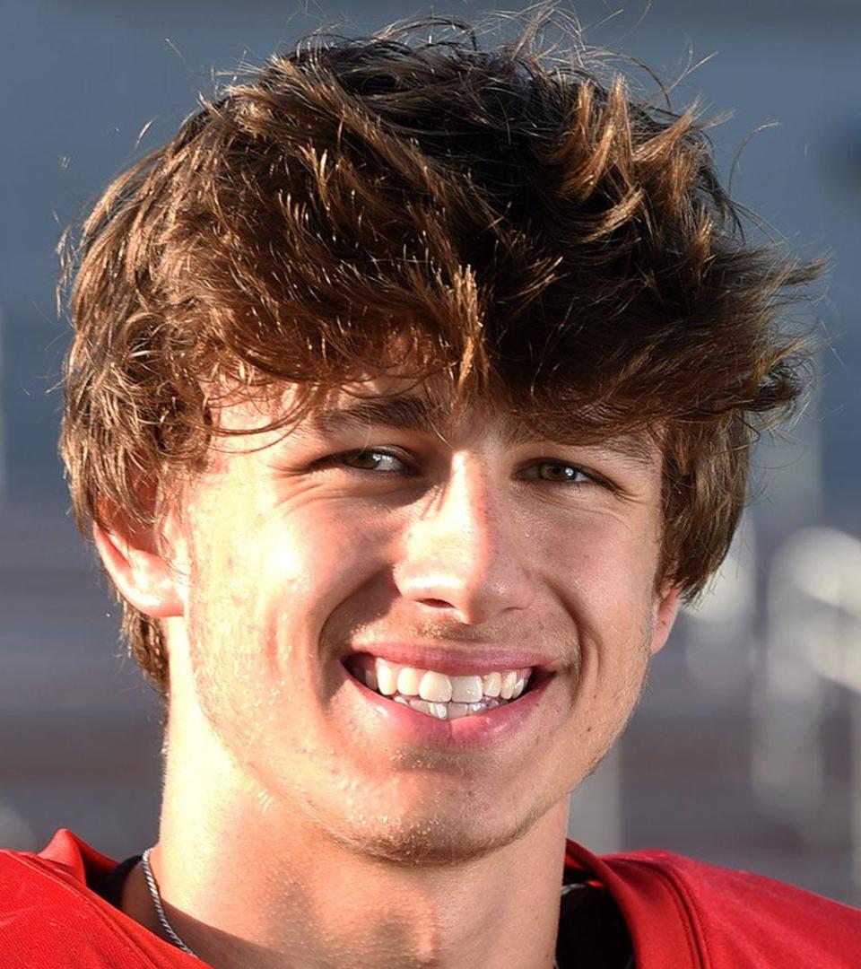 Fairview High School football player Logan Frazao, wide receiver, is shown July 14, 2021 at Dollinger Field.