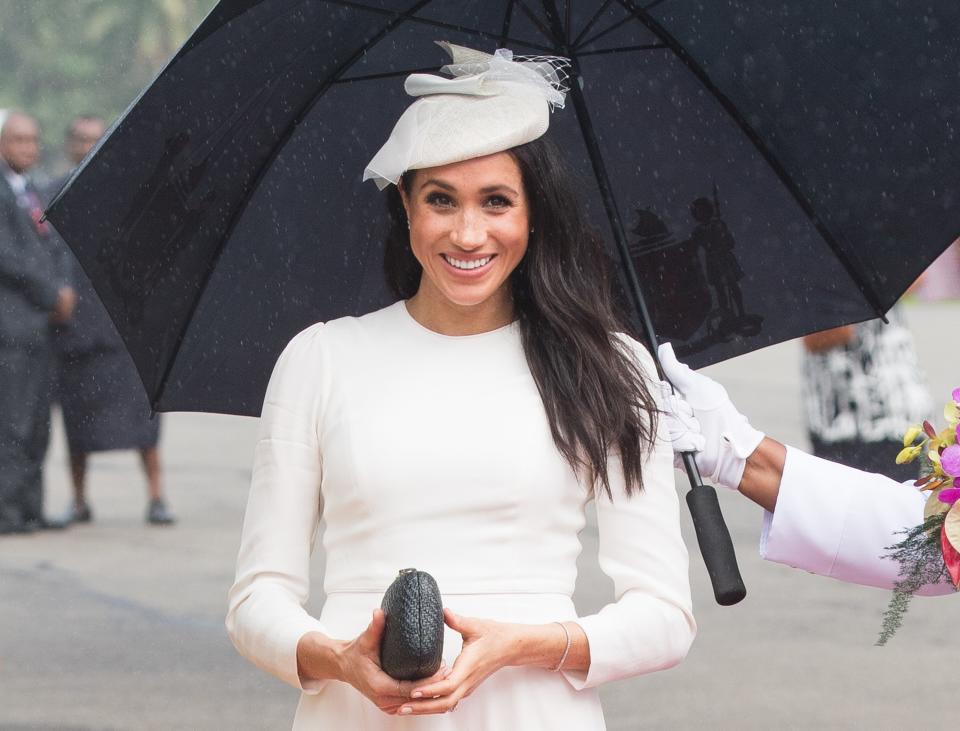 Meghan Markle has been wearing a diamond tennis bracelet for months—turns out, it was a gift given to her by father-in-law Prince Charles.