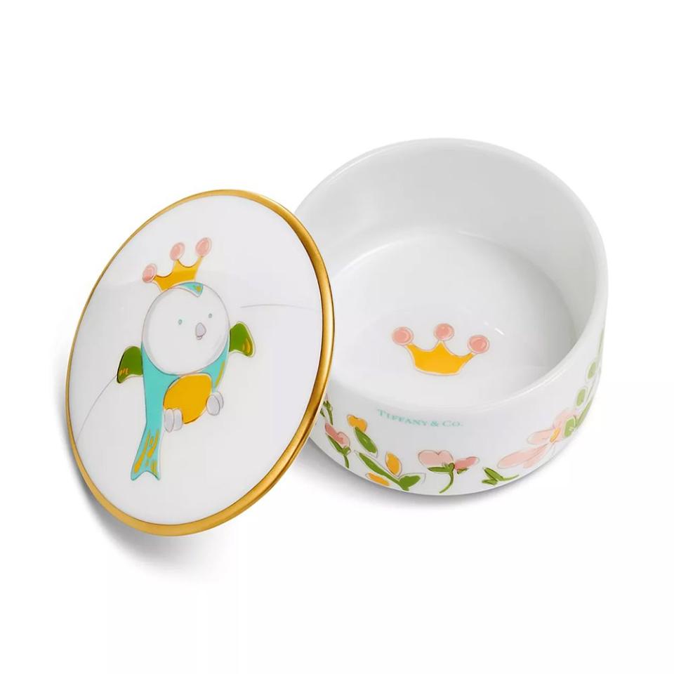 <p><a href="https://www.tiffany.com/gifts/baby-gifts/tiny-tiffany-bird-baby-box-72172906/" rel="nofollow noopener" target="_blank" data-ylk="slk:Shop Now;elm:context_link;itc:0;sec:content-canvas" class="link ">Shop Now</a></p><p>Tiny Tiffany Bird Baby Box</p><p>tiffany.com</p><p>$200.00</p>