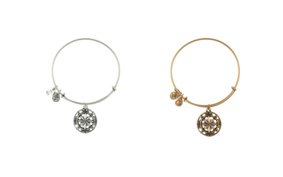 This brand is known for its modernized charm bracelets designed with a significant meaning in mind. This ones meant to serve as a guide for those navigating lifes travels and transitions, making it especially suited for teens. It expands to fit any size wrist, and comes in both a gold and silver finish.To buy: $28; alexandani.com