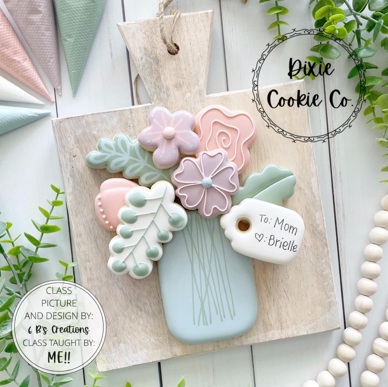 From noon to 2 p.m. April 27, Bethany Bruni is hosting a floral-themed Mother’s Day cookie decorating class at Little Brown Jug in Maybee.