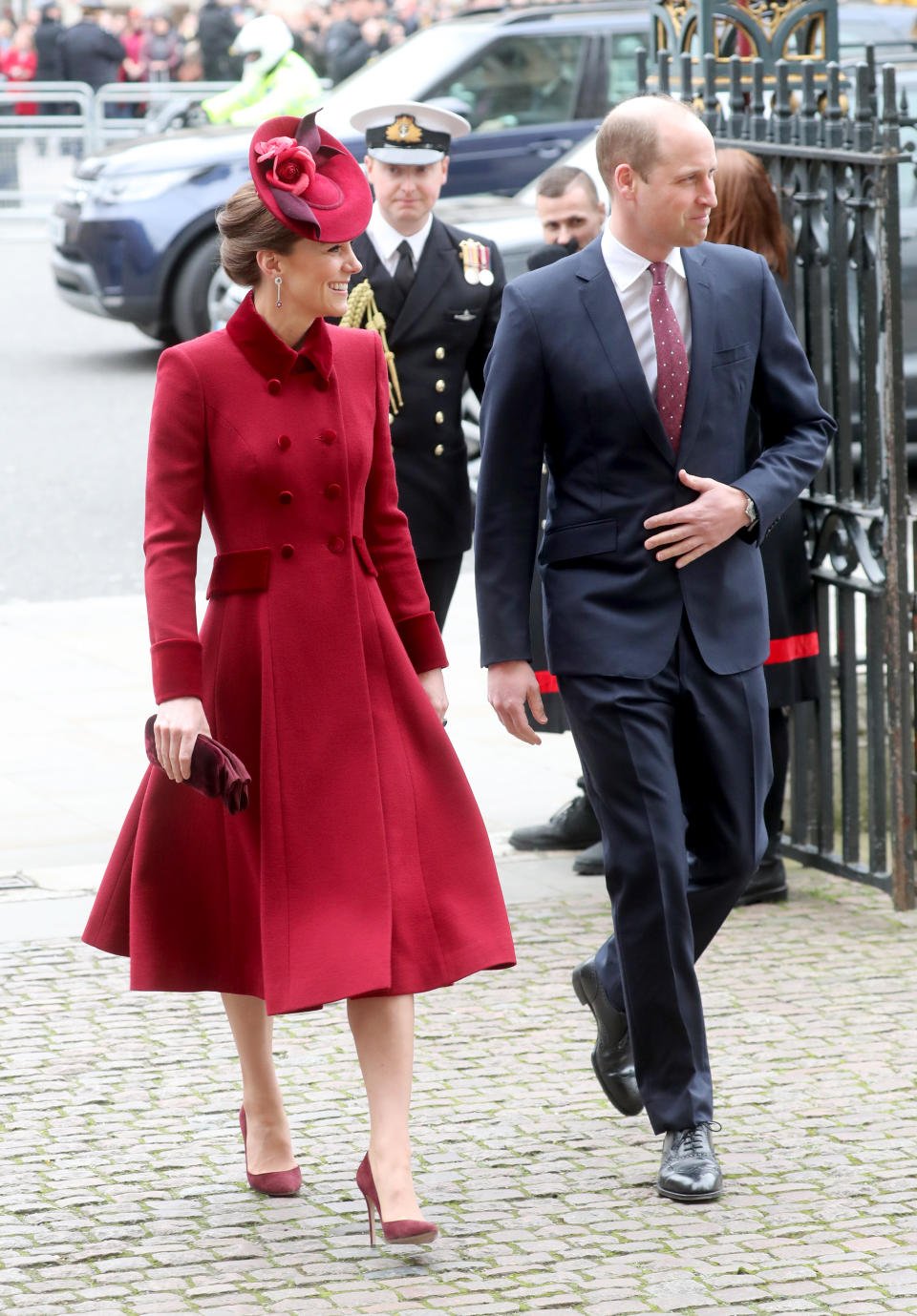 LONDON, ENGLAND - MARCH 09: Catherine, Duchess of Cambridge and Prince William, Duke of Cambridge attend the Commonwealth Day Service 2020 at Westminster Abbey on March 09, 2020 in London, England. The Commonwealth represents 2.4 billion people and 54 countries, working in collaboration towards shared economic, environmental, social and democratic goals. (Photo by Chris Jackson/Getty Images)