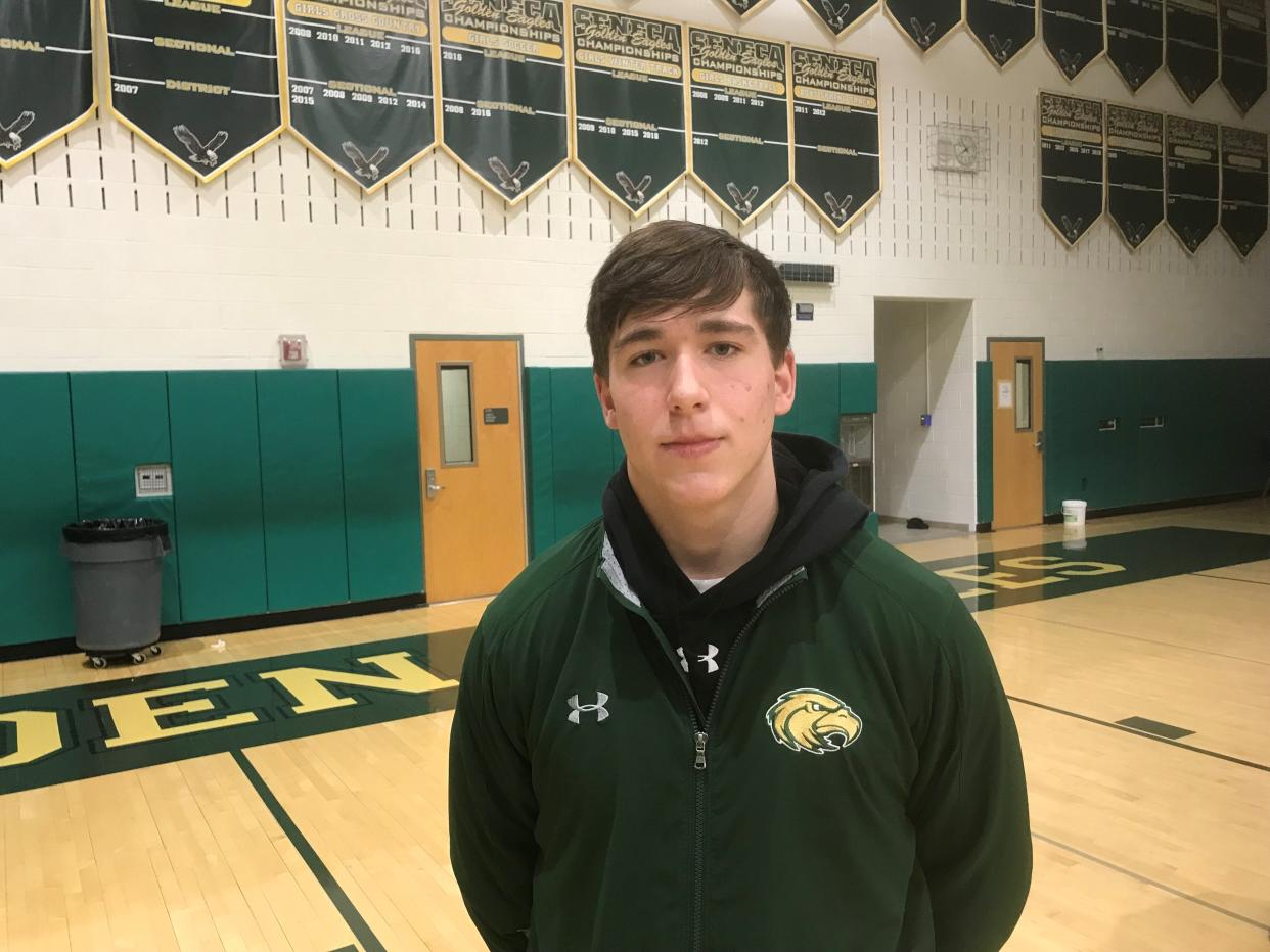 Seneca's Matt Smith thought he'd give wrestling one more shot. He's glad he did and so are the Golden Eagles