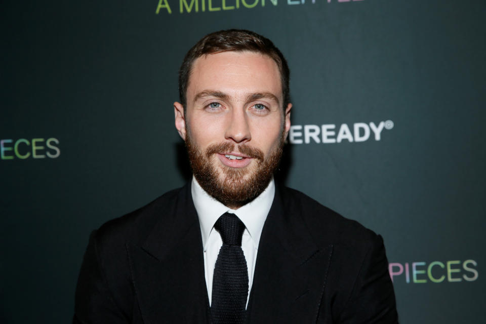 Writer, producer and cast member Aaron Taylor-Johnson poses at the LA Special Screening of the film "A Million Little Pieces," in West Hollywood, California, U.S., December 4, 2019. REUTERS/Danny Moloshok