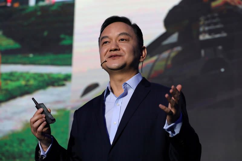 FILE PHOTO: James Peng, founder and CEO of autonomous driving technology startup Pony.ai, attends an event in Beijing