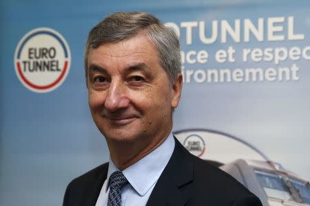 Jacques Gounon, Chairman and Chief Executive Officer of Eurotunnel, poses before the company's 2015 annual results presentation in Paris, France, February 18, 2016. REUTERS/Philippe Wojazer/File Photo