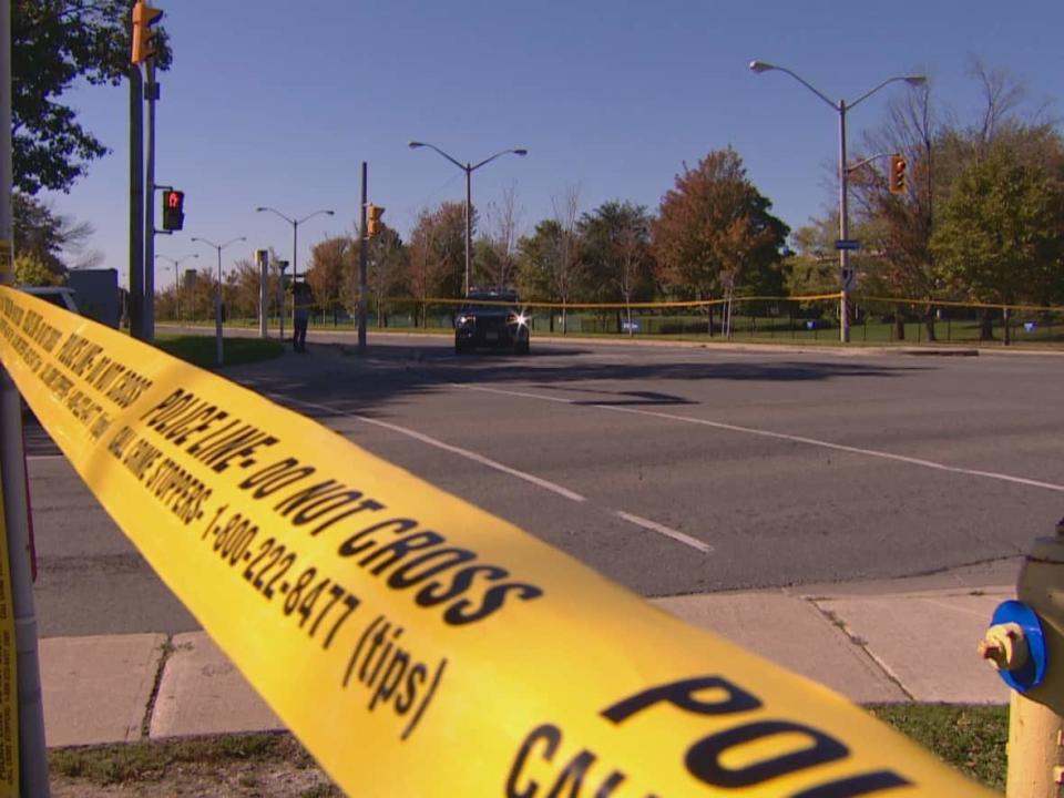 A 17-year-old girl died in hospital on Tuesday after she was struck by a driver in Scarborough. (Pelin Sidki/CBC - image credit)